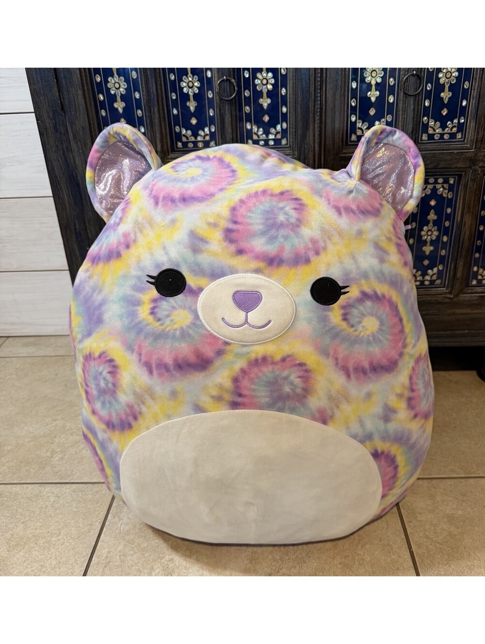 Squishmallow Jonessa The Tie Dye Bear 2021 Target Exclusive 20β Size EUC
